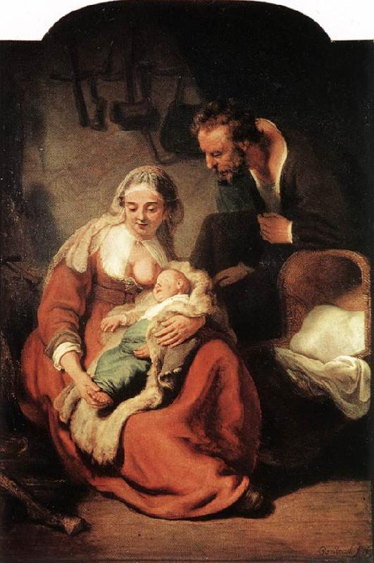 REMBRANDT Harmenszoon van Rijn The Holy Family x oil painting image
